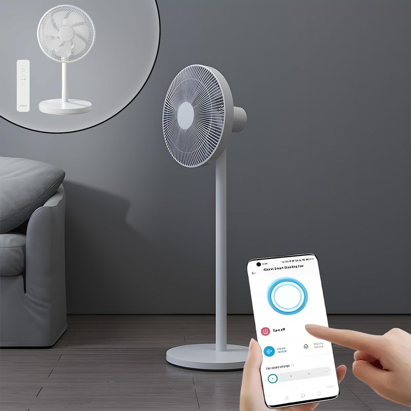 پنکه شارژی شیائومی مدل xiaomi smart standing fan 2 pro ظرفیت 2800 میلی آمپر ساعت